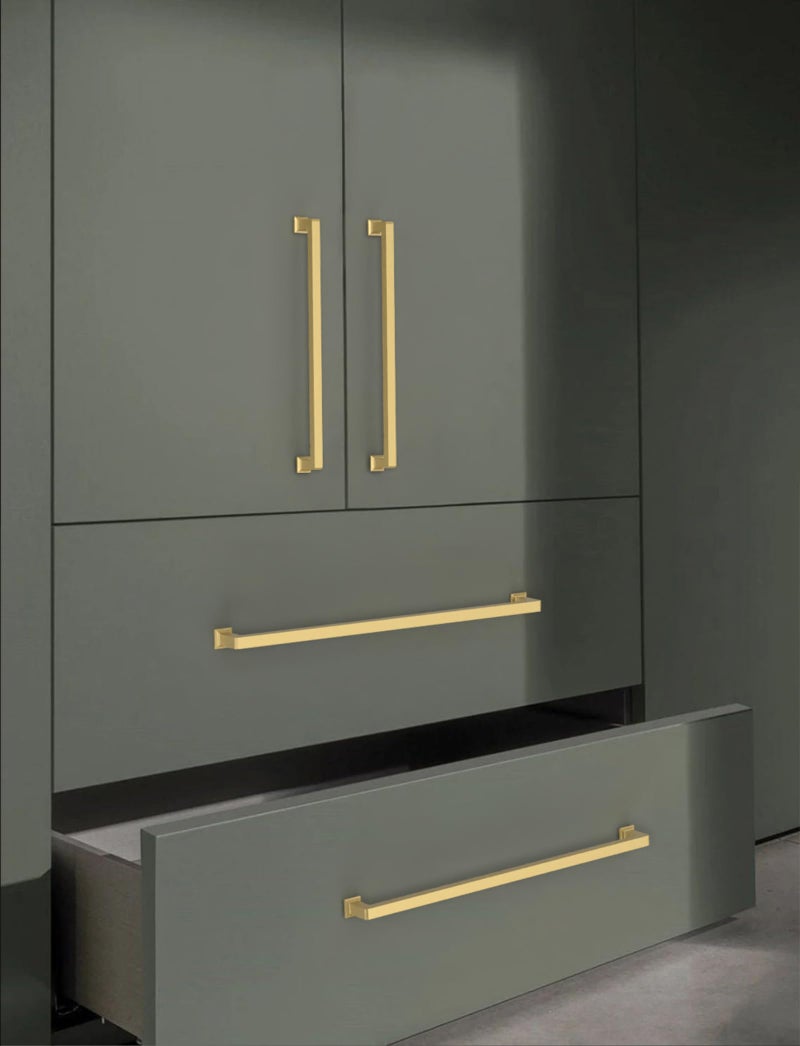 KNOKLOCK 10 Pack 8.8 Inch(224mm) Kitchen Cabinet Handles Gold Cabinet Pulls Kitchen Cabinet Hardware Drawer Pulls for Dresser Cupboard Wardrobe - Image 5